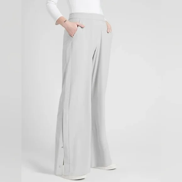 Athleta Gramercy Track Trouser In Light Gray 🩶 Size Large - Picture 1 of 9